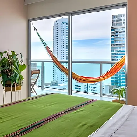 Bocagrande | Fresh & Modern 1br W/seaside View Apartamento *